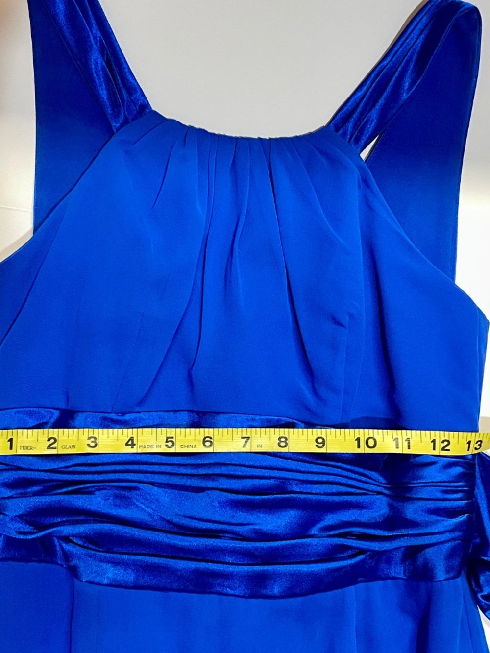 David's Bridal Blue Prom or Bridesmaid Dress - Picture 11 of 16